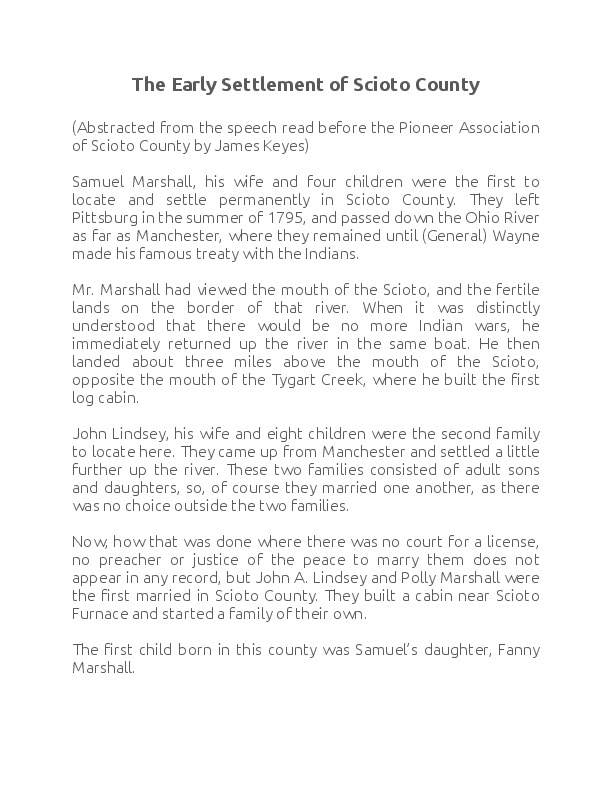 The Early Settlement of Scioto County.pdf