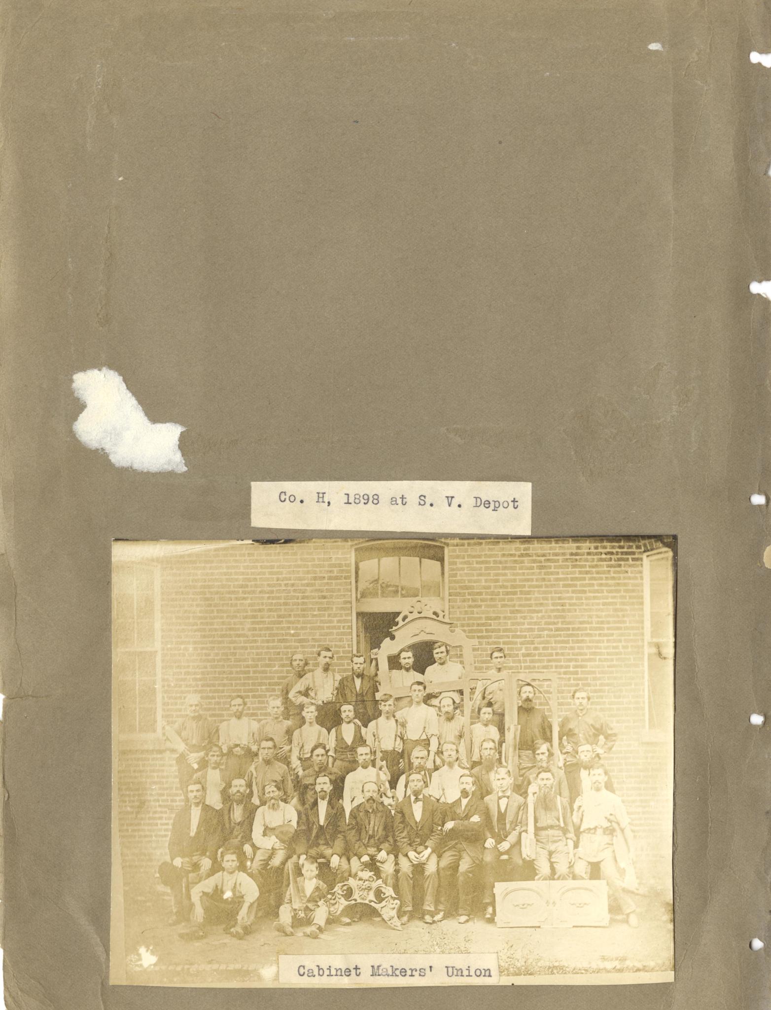 Co. H. (1898); S. V. Depot; Cabinet Makers Union