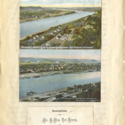 Mr. & Mrs. Ari Tracy; Reception (October 15); Portsmouth Looking up the  Ohio River; Kentucky Hills; South Portsmouth; Birdseye View