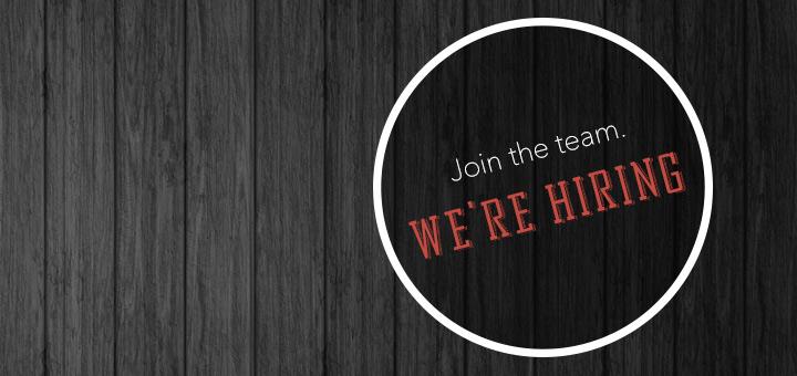 We're Hiring